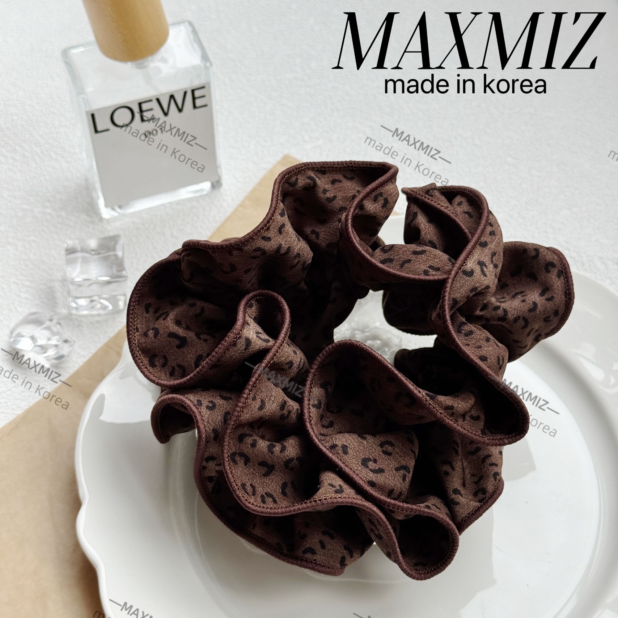 东大门 韩国新款豹纹波点肠圈不伤发头绳发绳 1122