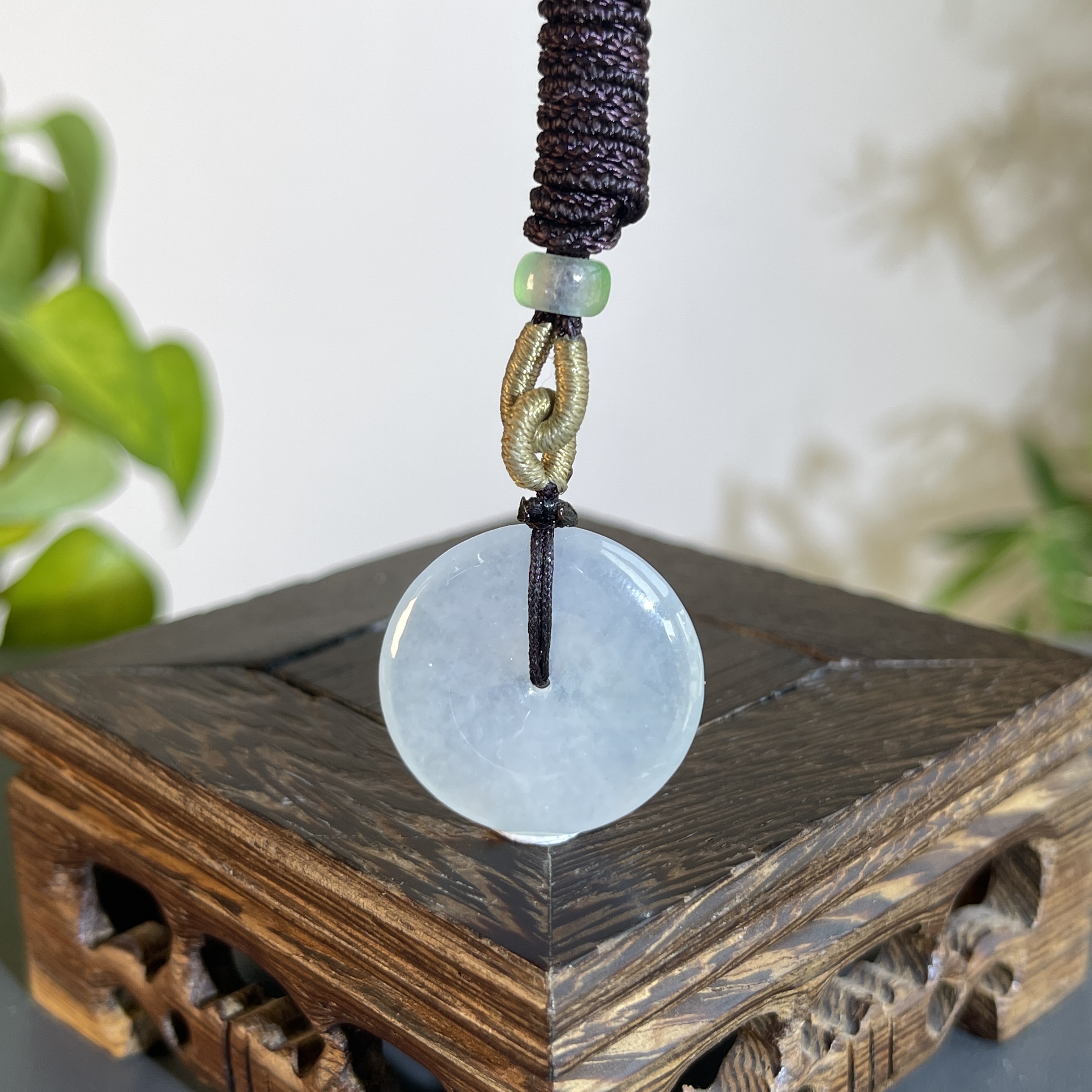 JTW24-59 天然缅甸A货翡翠  平安扣