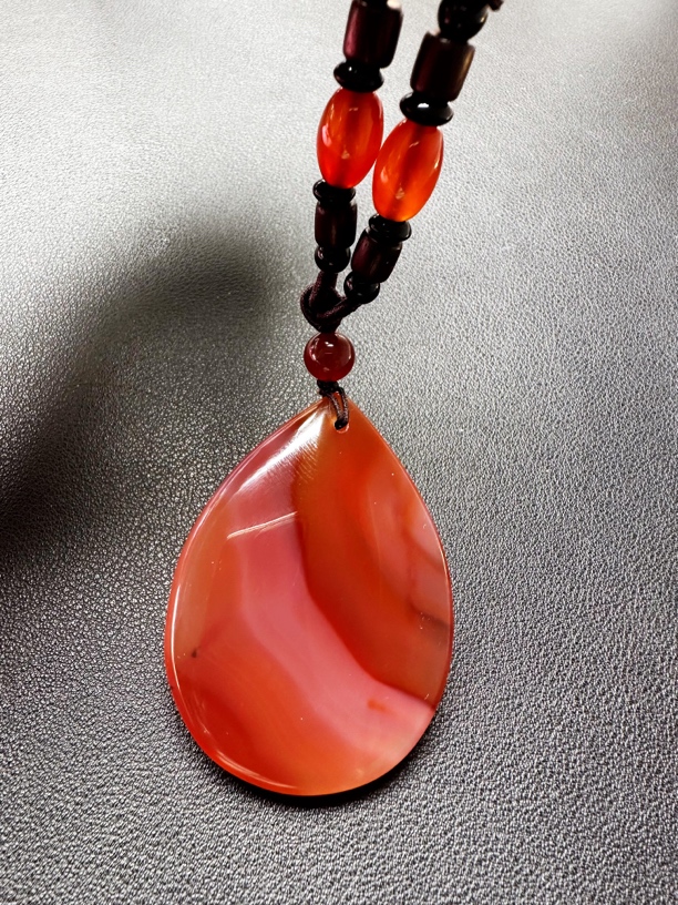 玛瑙水滴项链 发货随机