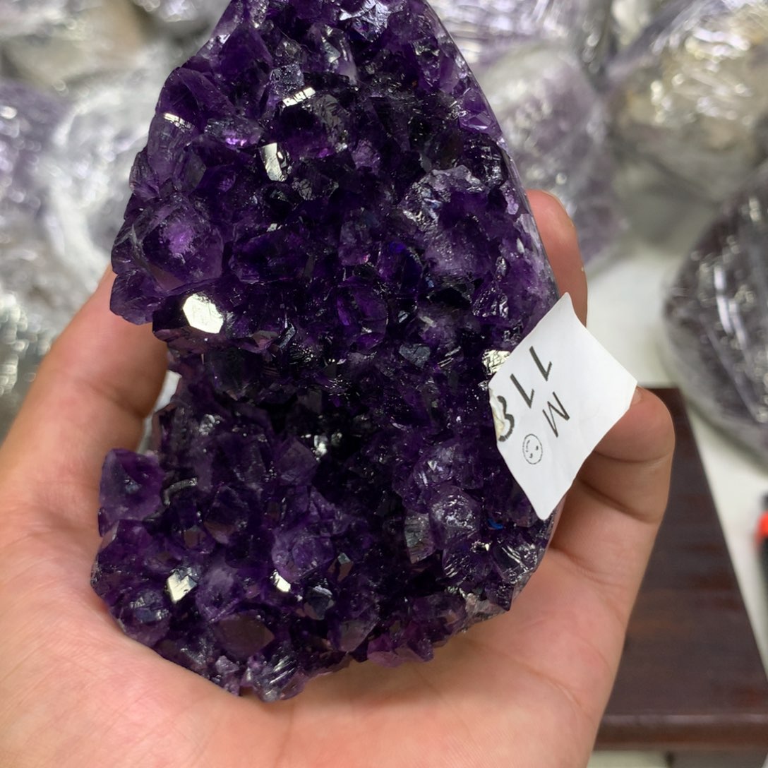 紫晶摆件未镶嵌水晶