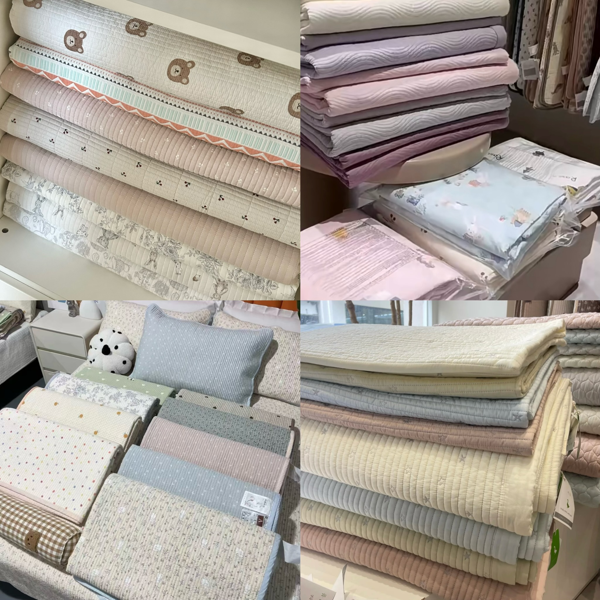 【人手必拍】A类四季棉床盖加厚防滑床盖