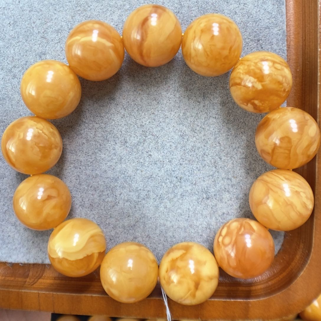 蜜蜡手串未镶嵌蜜蜡手串