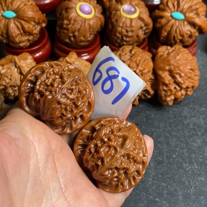 吊坠文玩核桃宫灯687