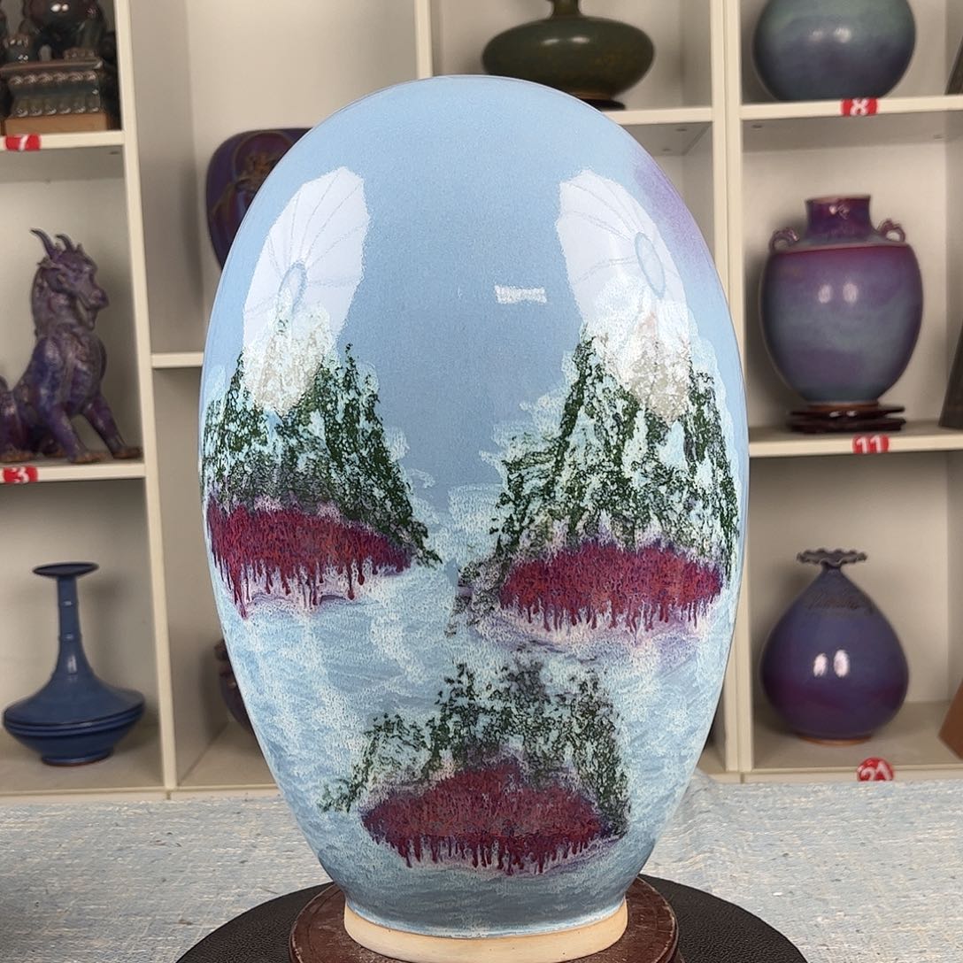 瓷片摆件……来福石，无礼盒