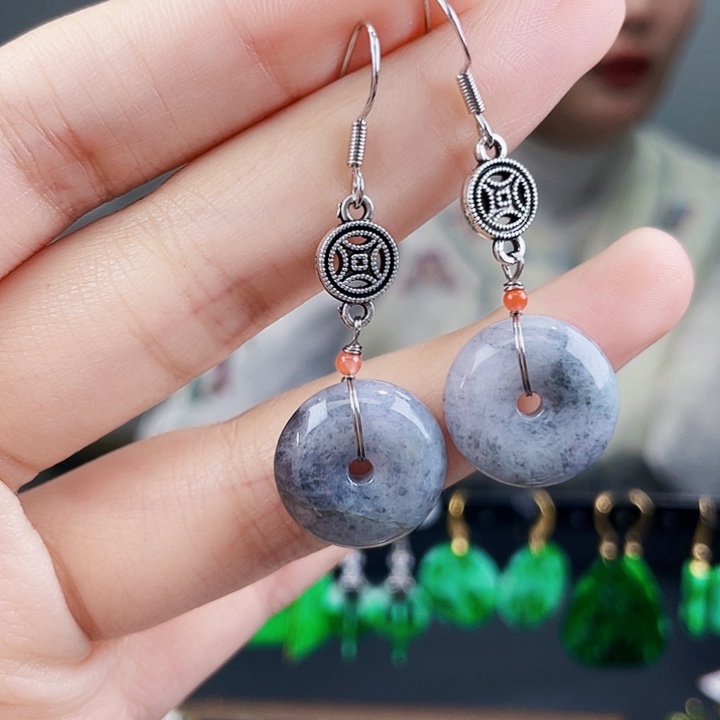 翡翠耳饰未镶嵌饰品