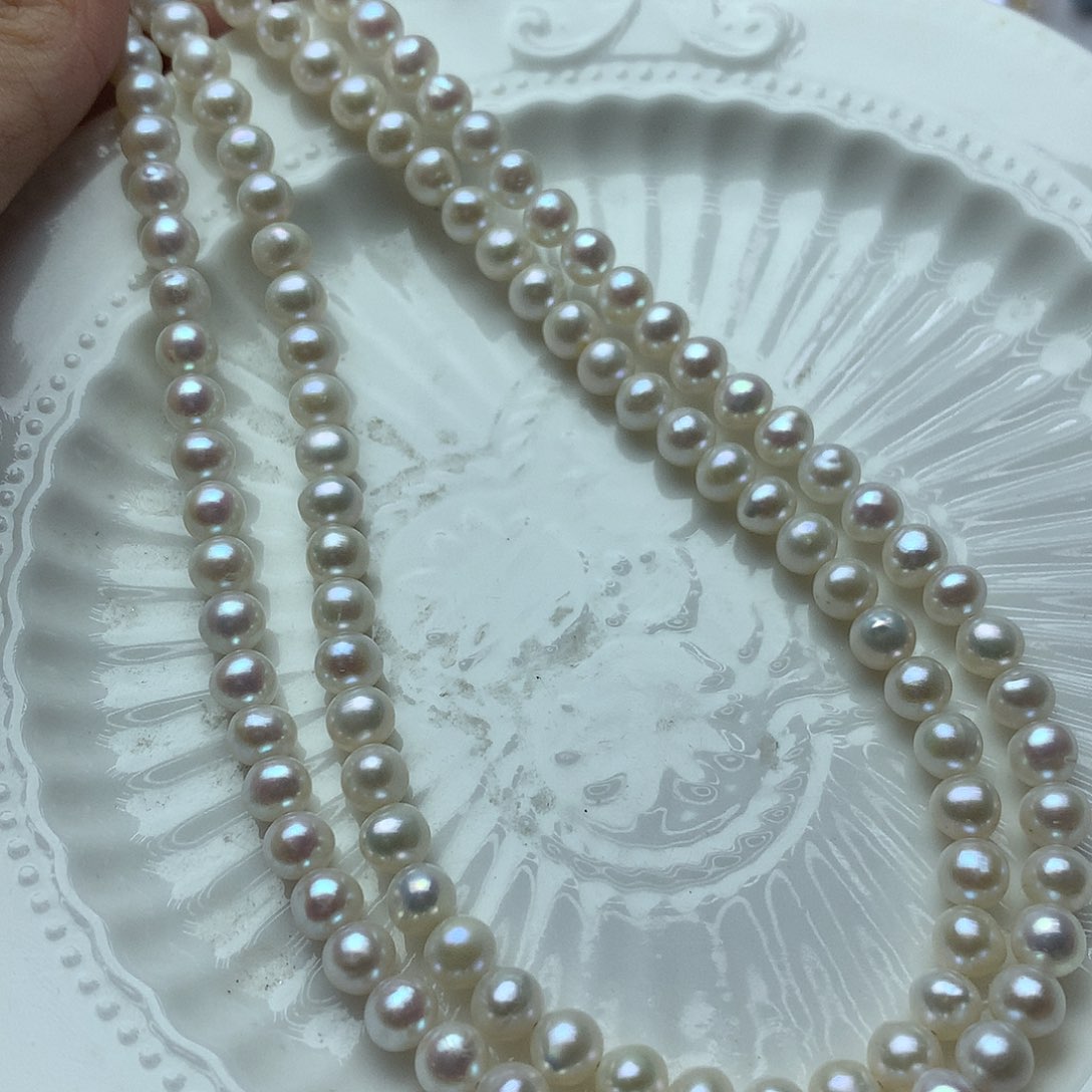 淡水珍珠5-6未镶嵌a82项链