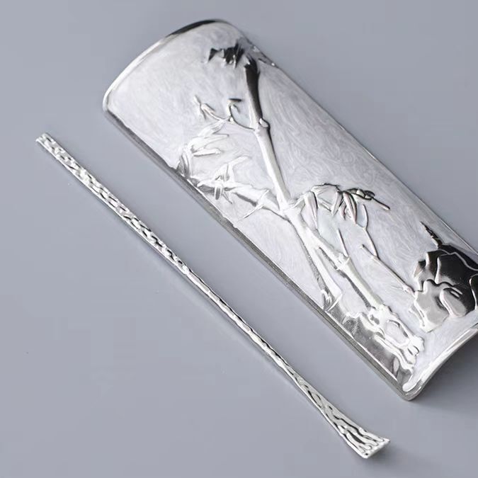 茶则两件套赏茶荷茶茶道配件