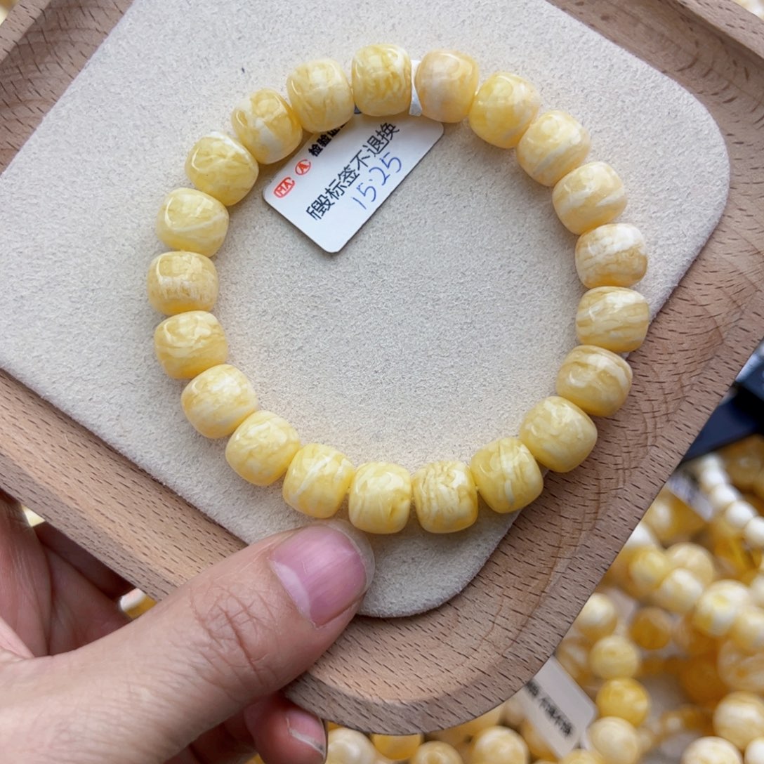 琥珀手链未镶嵌15.25同料