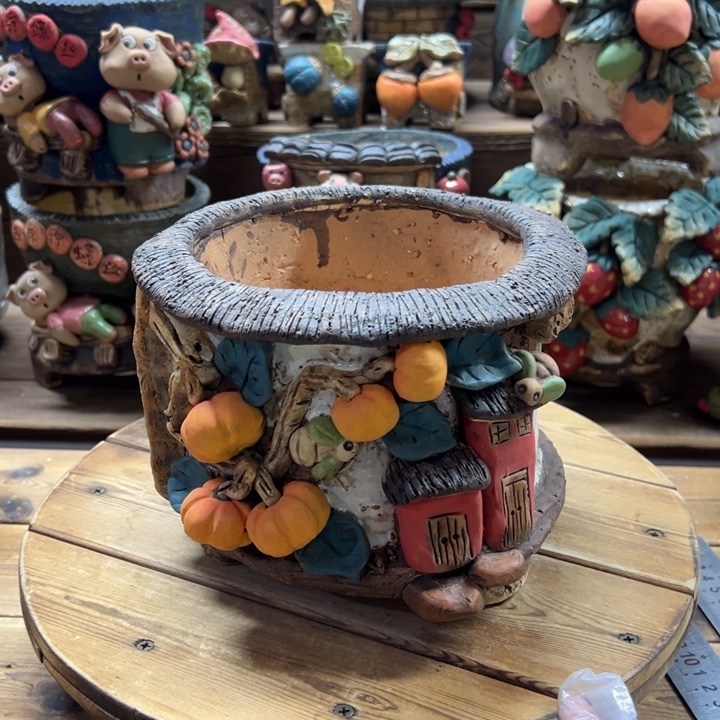 嘻哈多肉花盆百搭