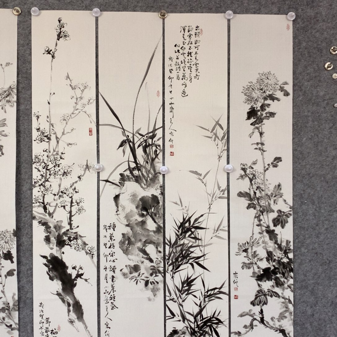 手***8国画花鸟作品写意