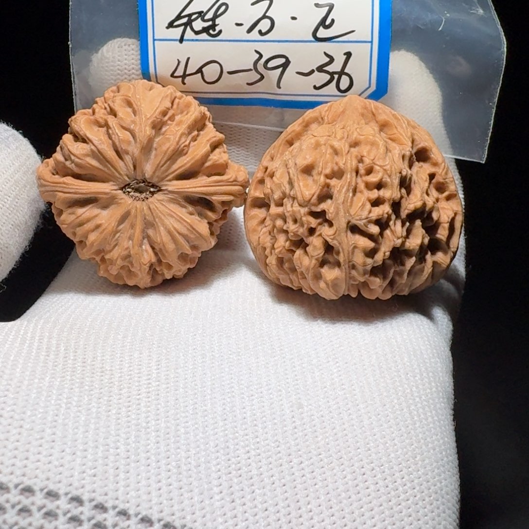 文玩核桃把件5号万字矮桩