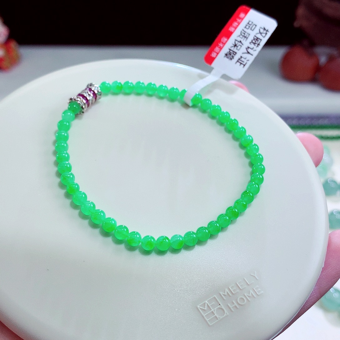 翡翠未镶嵌手链卡4