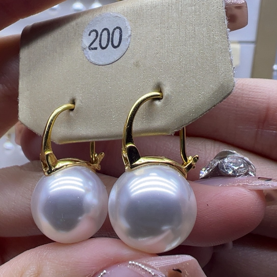耳饰淡水珍珠银S925镶嵌