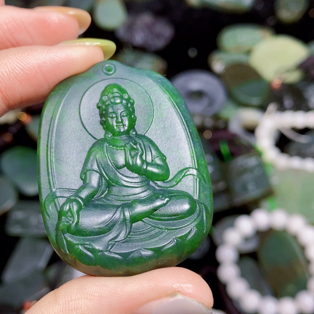 和田玉未镶嵌挂件