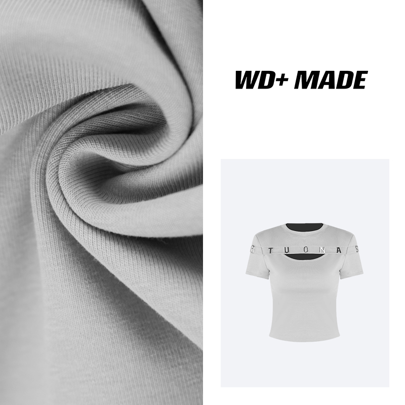 韩系设计感时尚百搭辣妹个性显瘦短袖T恤上衣