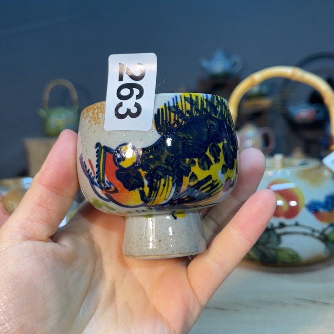 杯素浅陶瓷手工手绘