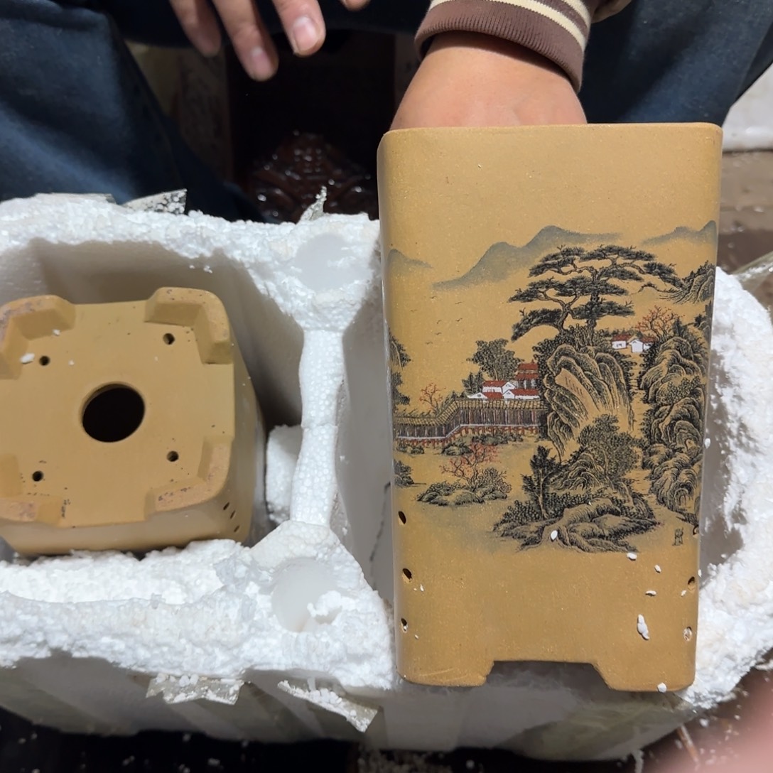 花盆紫砂瑕疵是我最