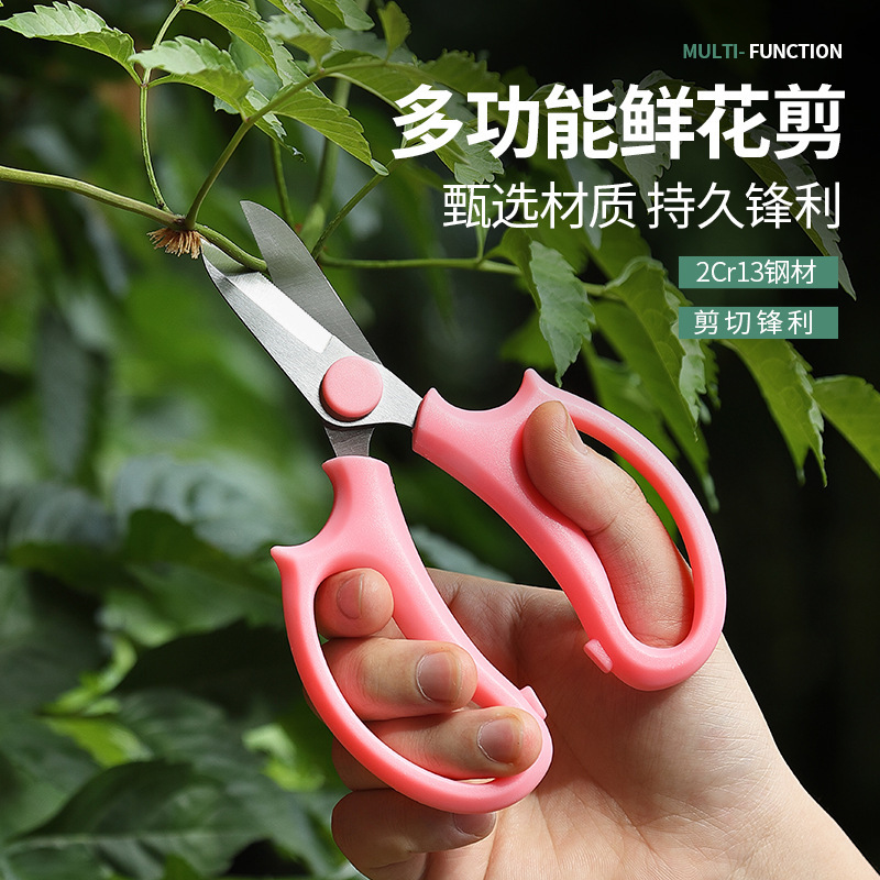 剪刀花剪花艺宽头鲜花花道家用修花修枝工具修剪树枝剪刀花枝剪