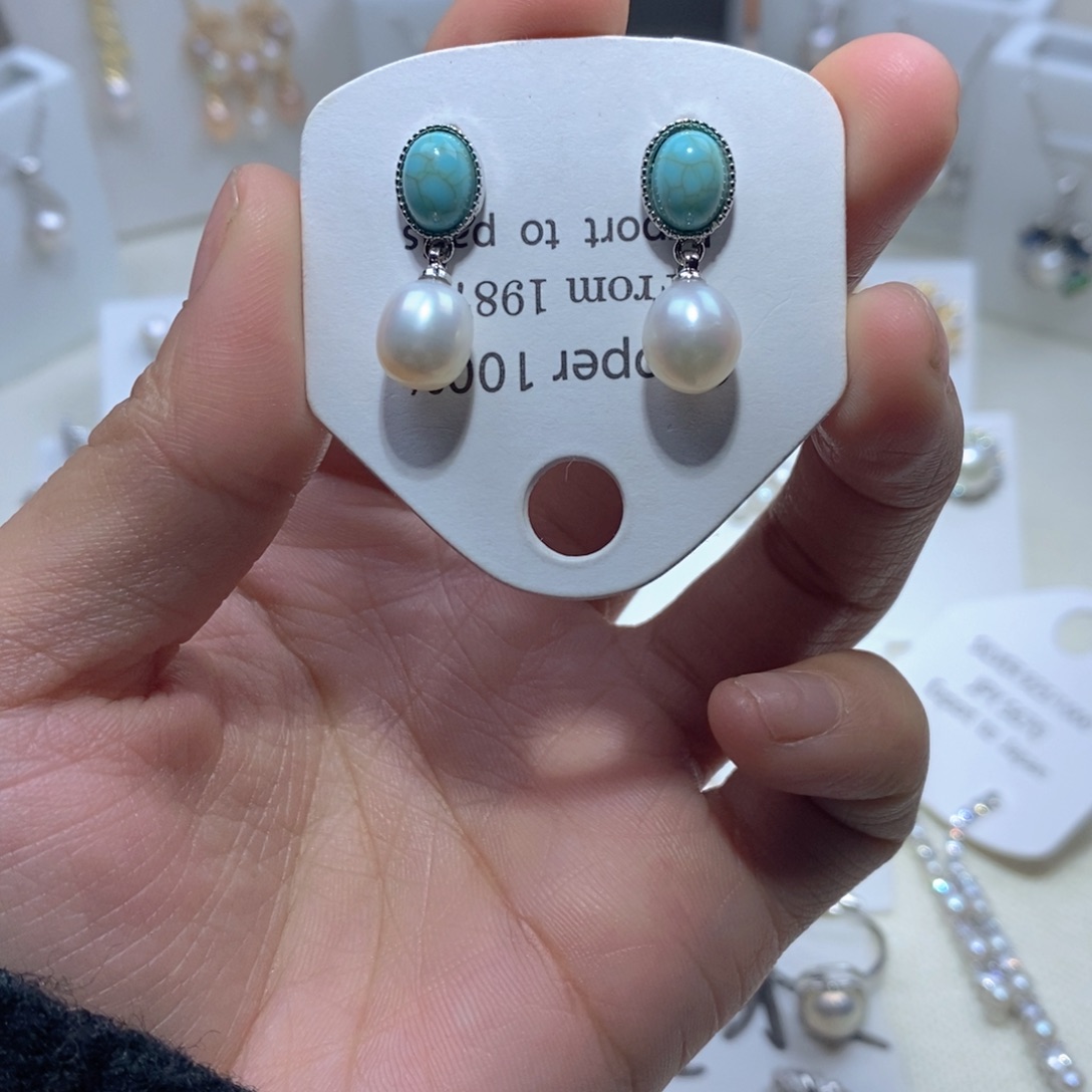 耳饰未镶嵌淡水珍珠