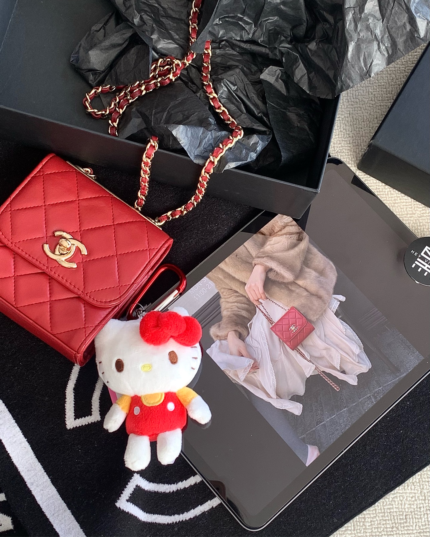 95新 Chanel/香奈儿 红金trendy cc包 17892423
