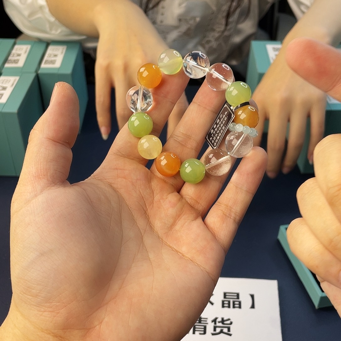 水晶手链银S925镶嵌