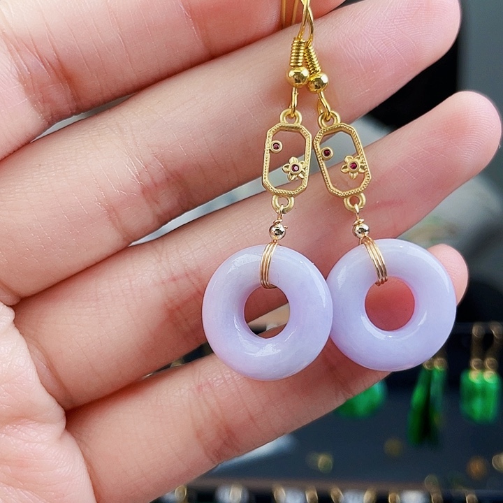 翡翠耳饰未镶嵌饰品