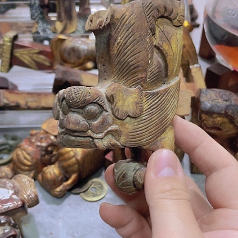 香榧木宋*牙一个孤品木雕22