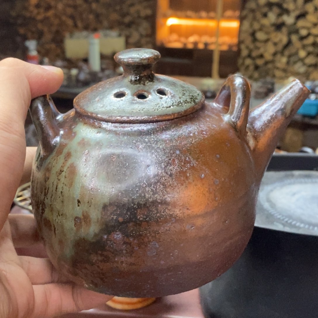紫砂柴烧紫砂壶壶