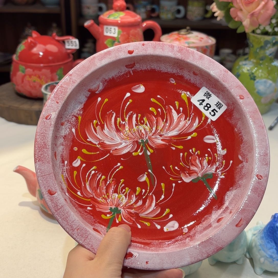 景德镇手绘高温釉下彩陶瓷茶具