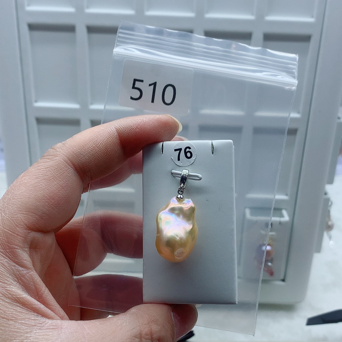 淡水珍珠吊坠(不含链)合金