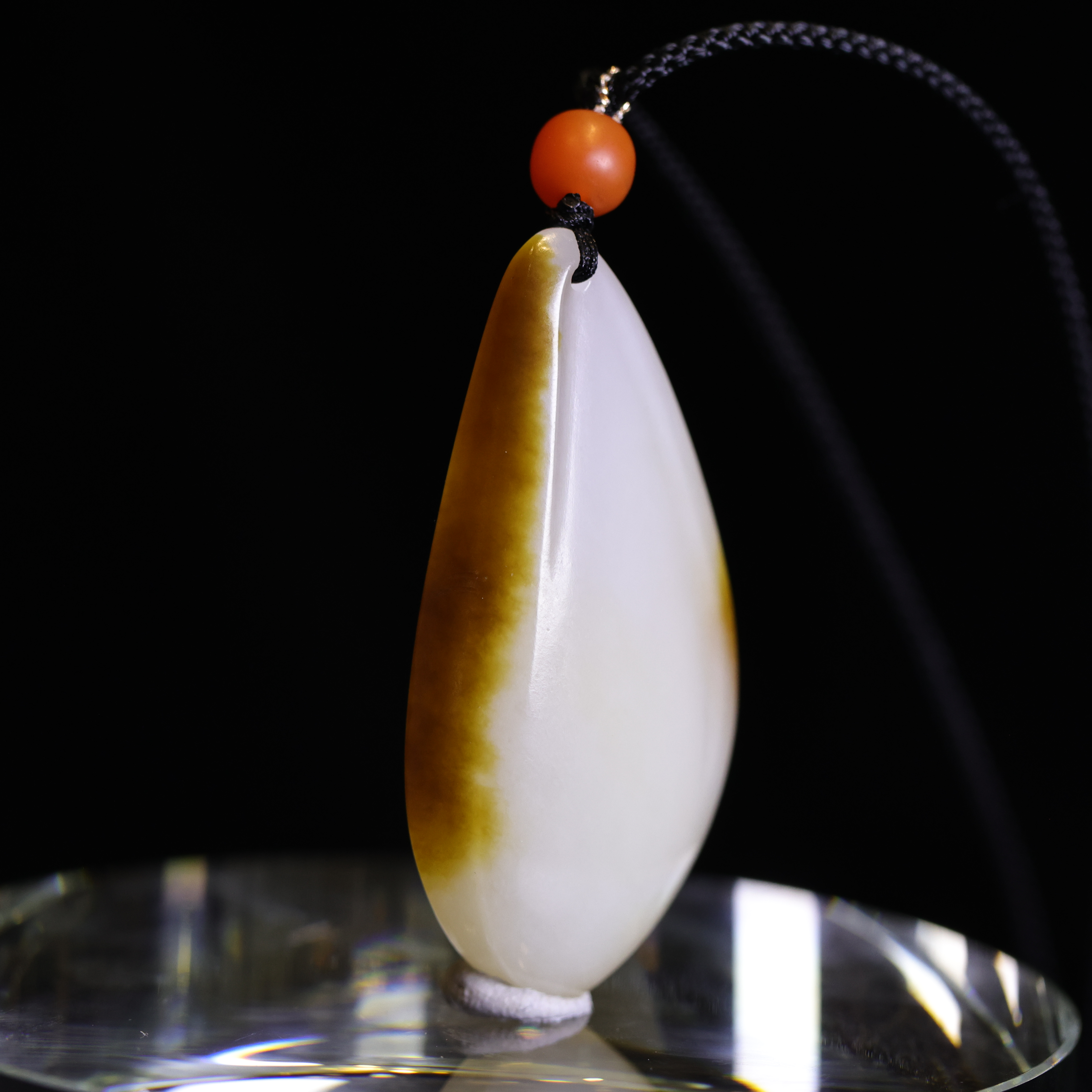 【新疆马爷珠宝】糖白随形吊坠 51.2*25.4*12.8/23g