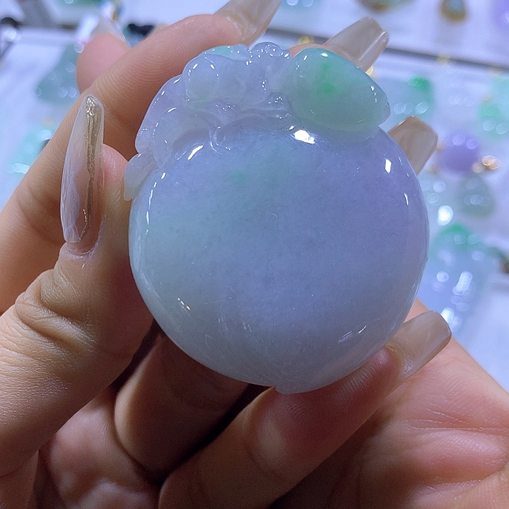 翡翠颈饰未镶嵌天然翡翠A货吊坠