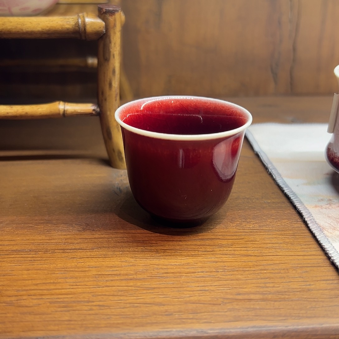 景德镇手工郎红主人杯