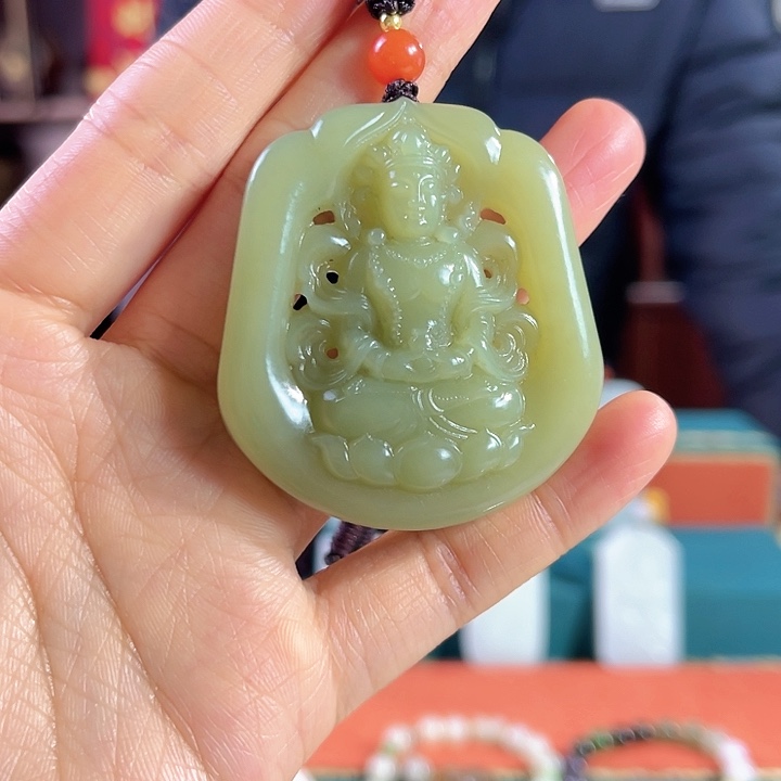 和田玉吊坠未镶嵌洋*玛