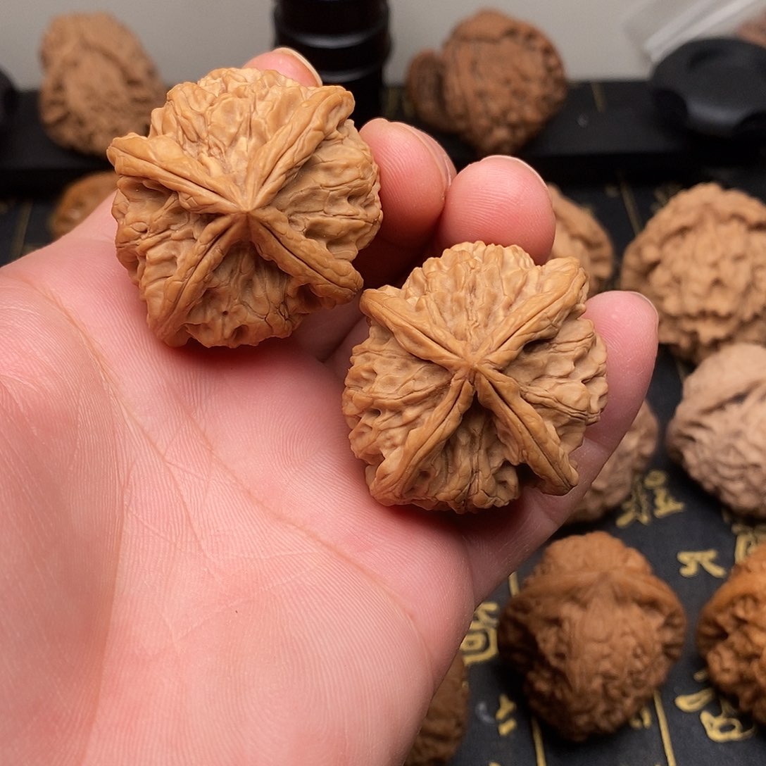 把件文玩核桃玉玺四棱