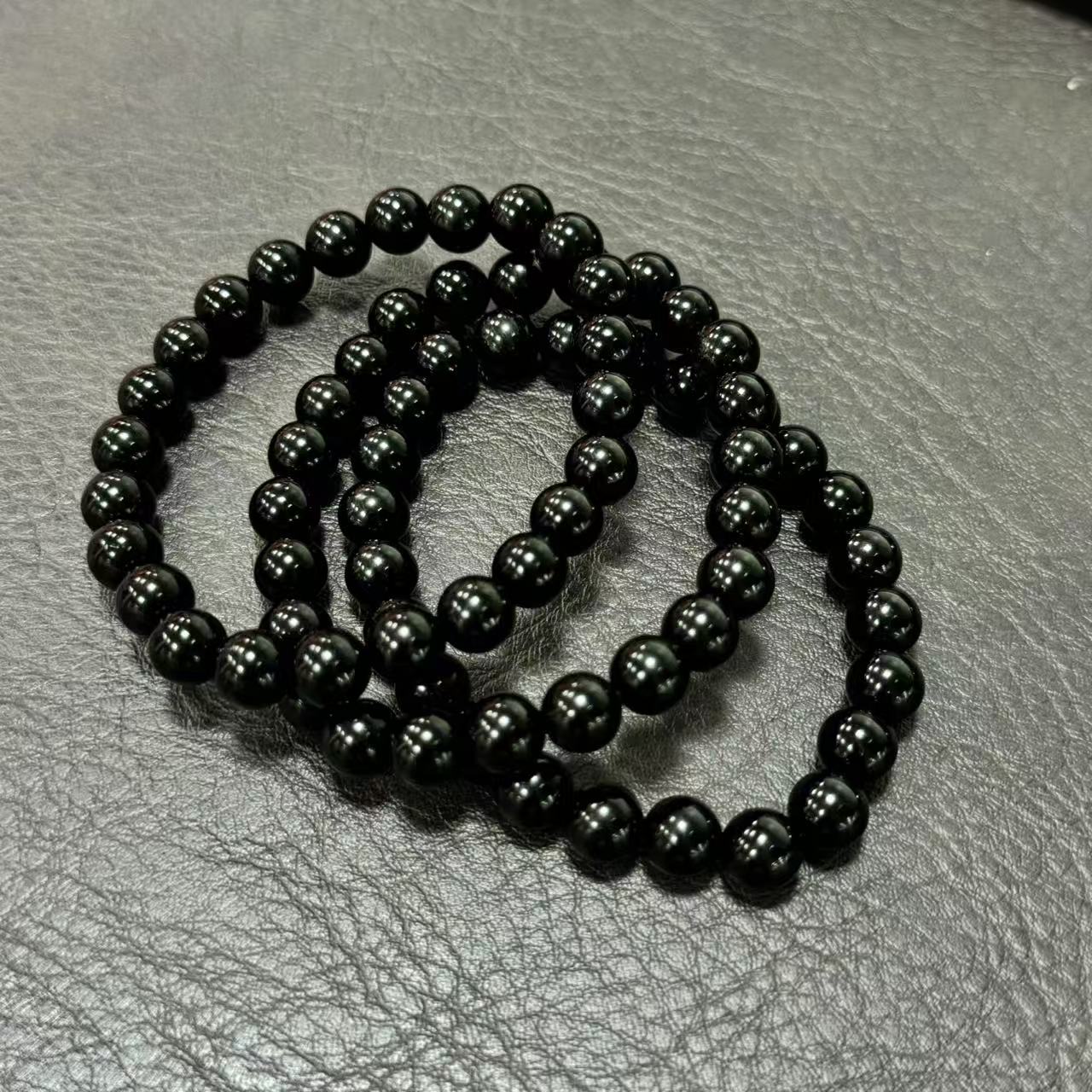 【小院甄选】黑曜石单圈约8mm 多样性发一件 501EXL