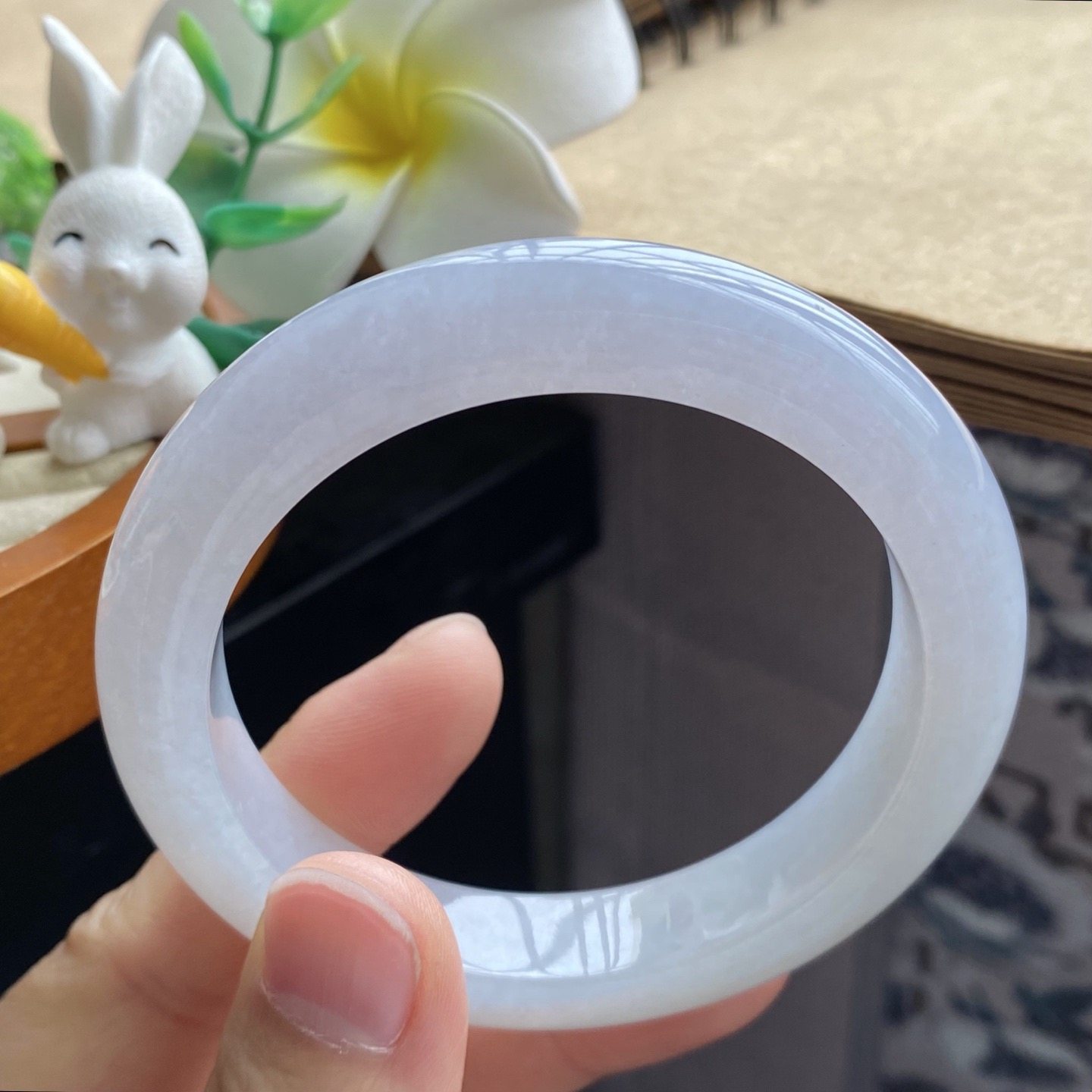 03.28批2385号55-11.4-9.2！浅色果冻镯！很清浅的色调！天然翡翠