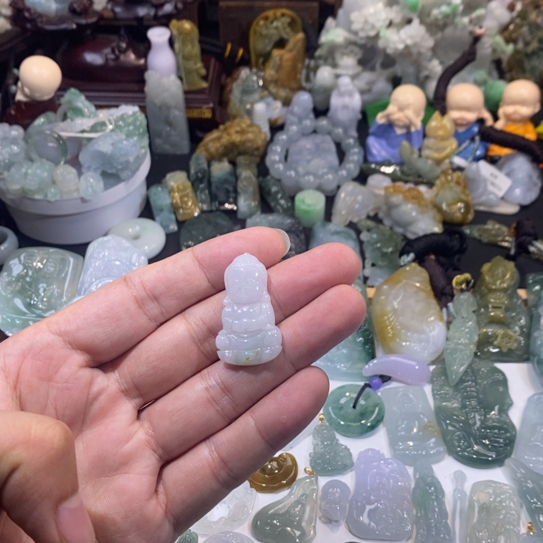 翡翠未镶嵌吊坠(不含链)宝宝佛