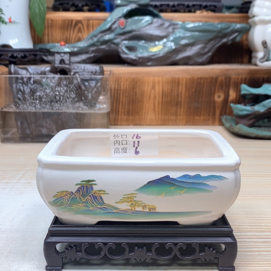 紫砂花盆陶瓷艺术花盆陶瓷