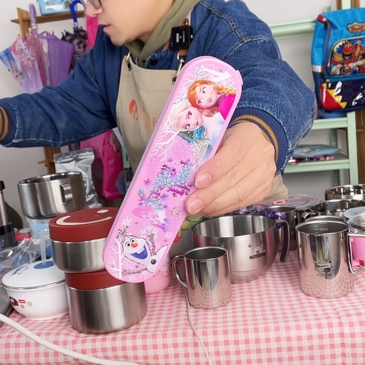 304不锈钢儿童餐具盒