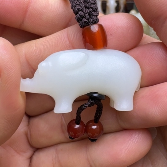 和田玉挂件未镶嵌云****9