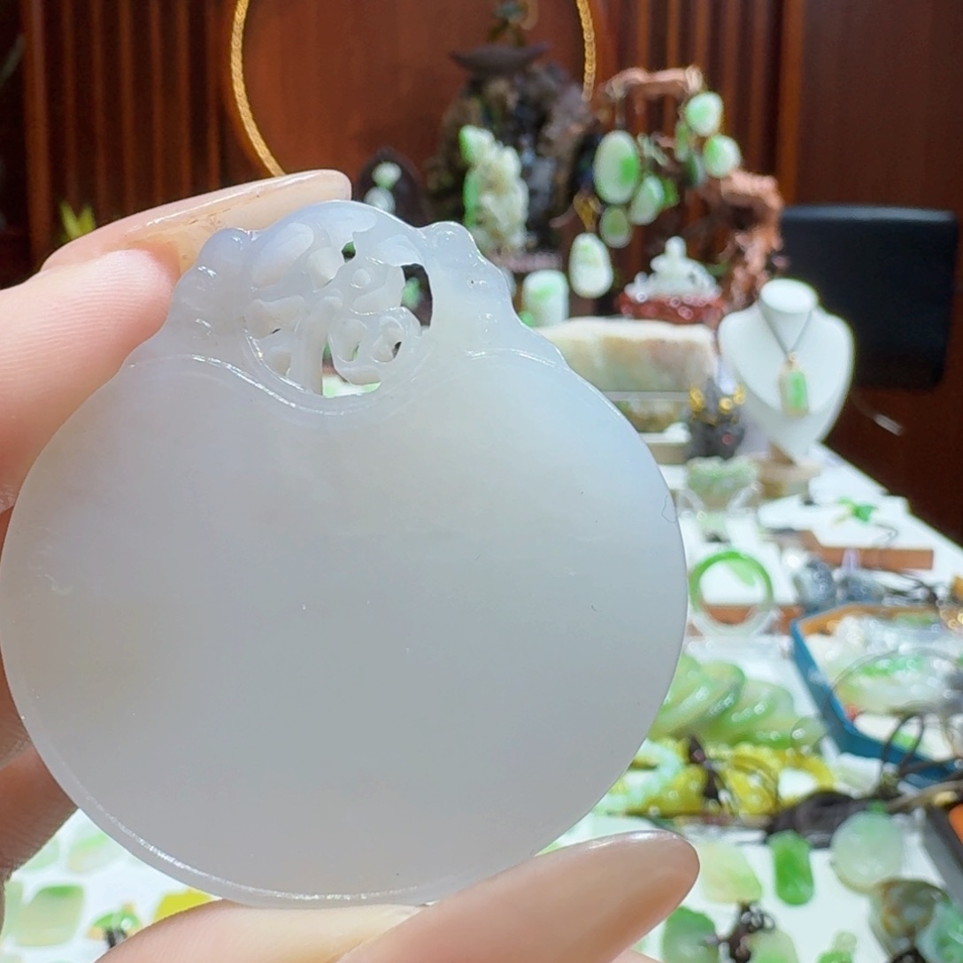 和田玉福牌未镶嵌