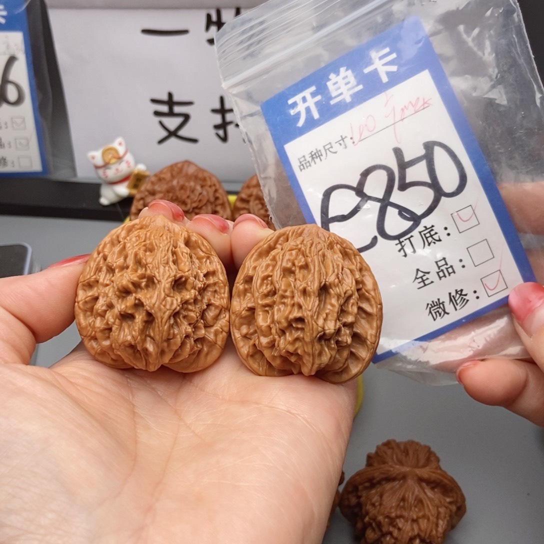 桃核吊坠核桃40虎头