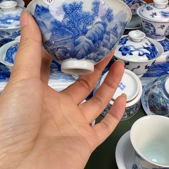 景德镇手工手绘杯子240