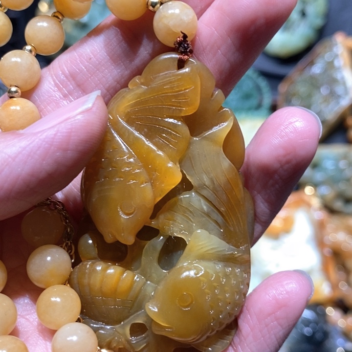 岫玉毛衣链未镶嵌