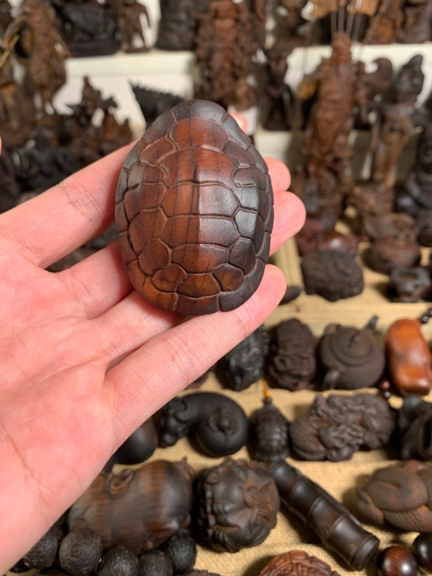 （夏小雨的小店）太行崖柏雷击木经典款富甲天下手把件5.9x4.6