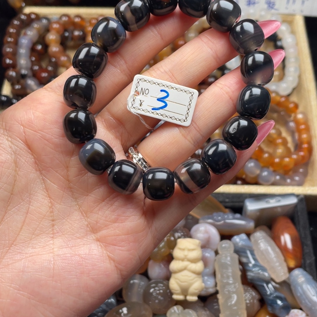 玛瑙/玉髓未镶嵌手链