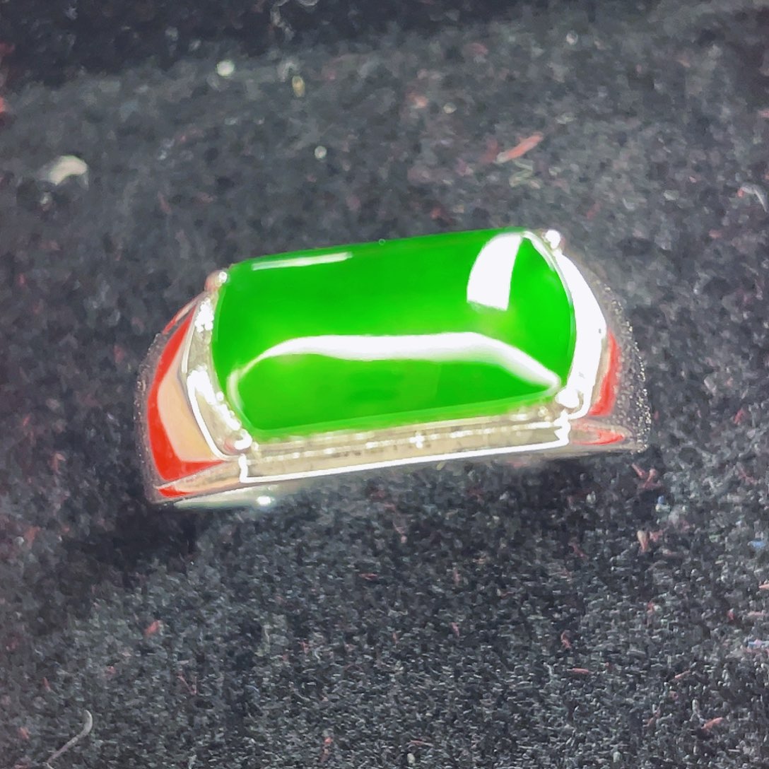 翡翠吊坠(不含链)银S925镶嵌