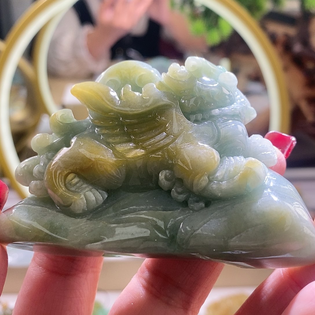 【闪购商品】翡翠颈饰未镶嵌貔貅