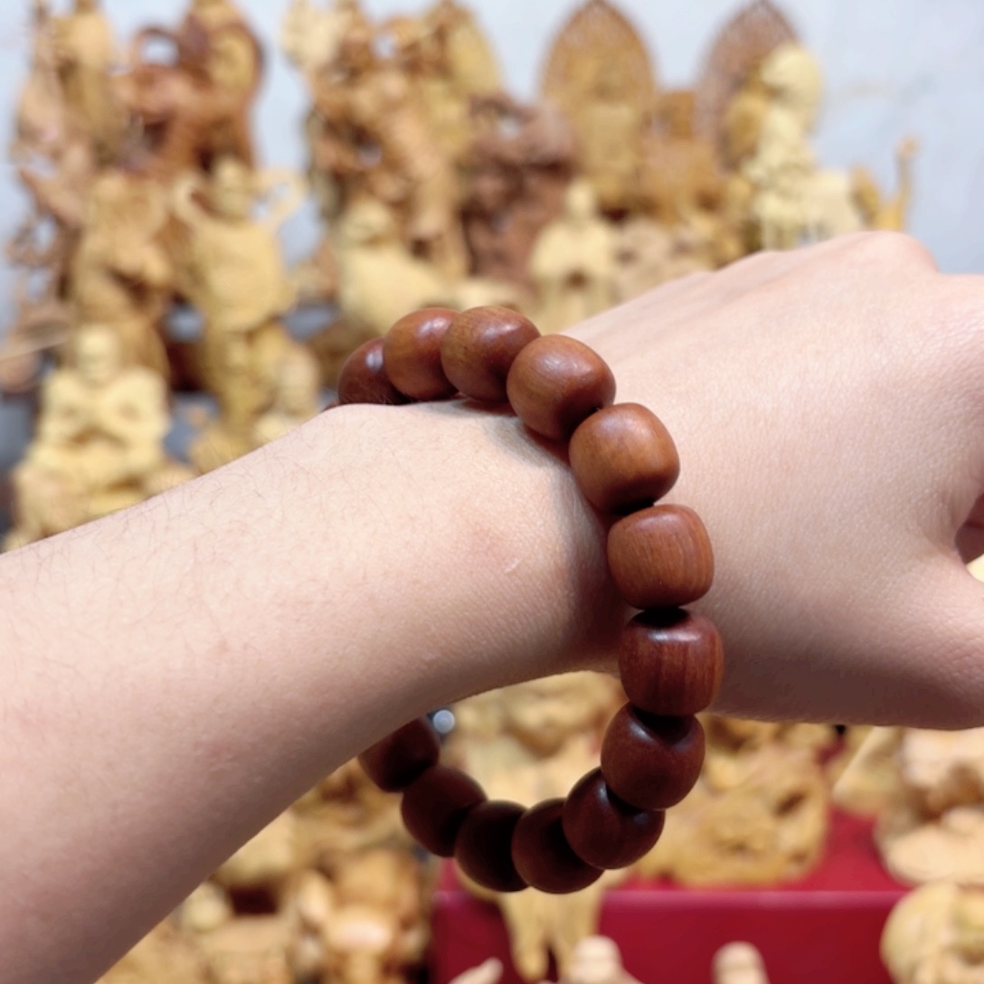 稳定木老山檀手串